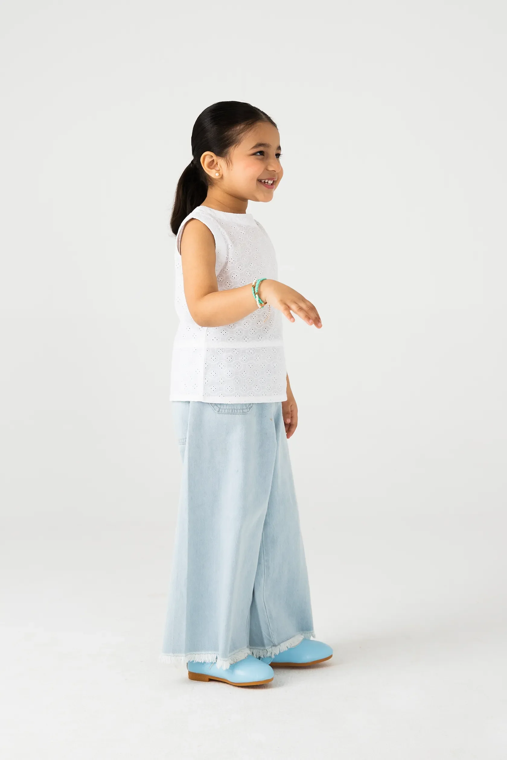 Elegant White Chikankari Top - Image 2