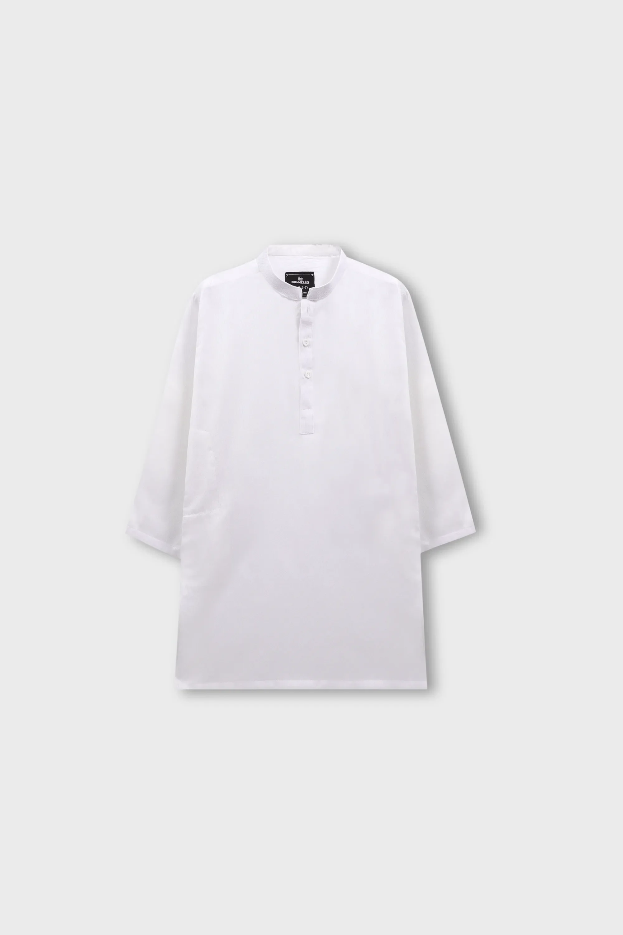 Boys Classic White Cotton Kurta