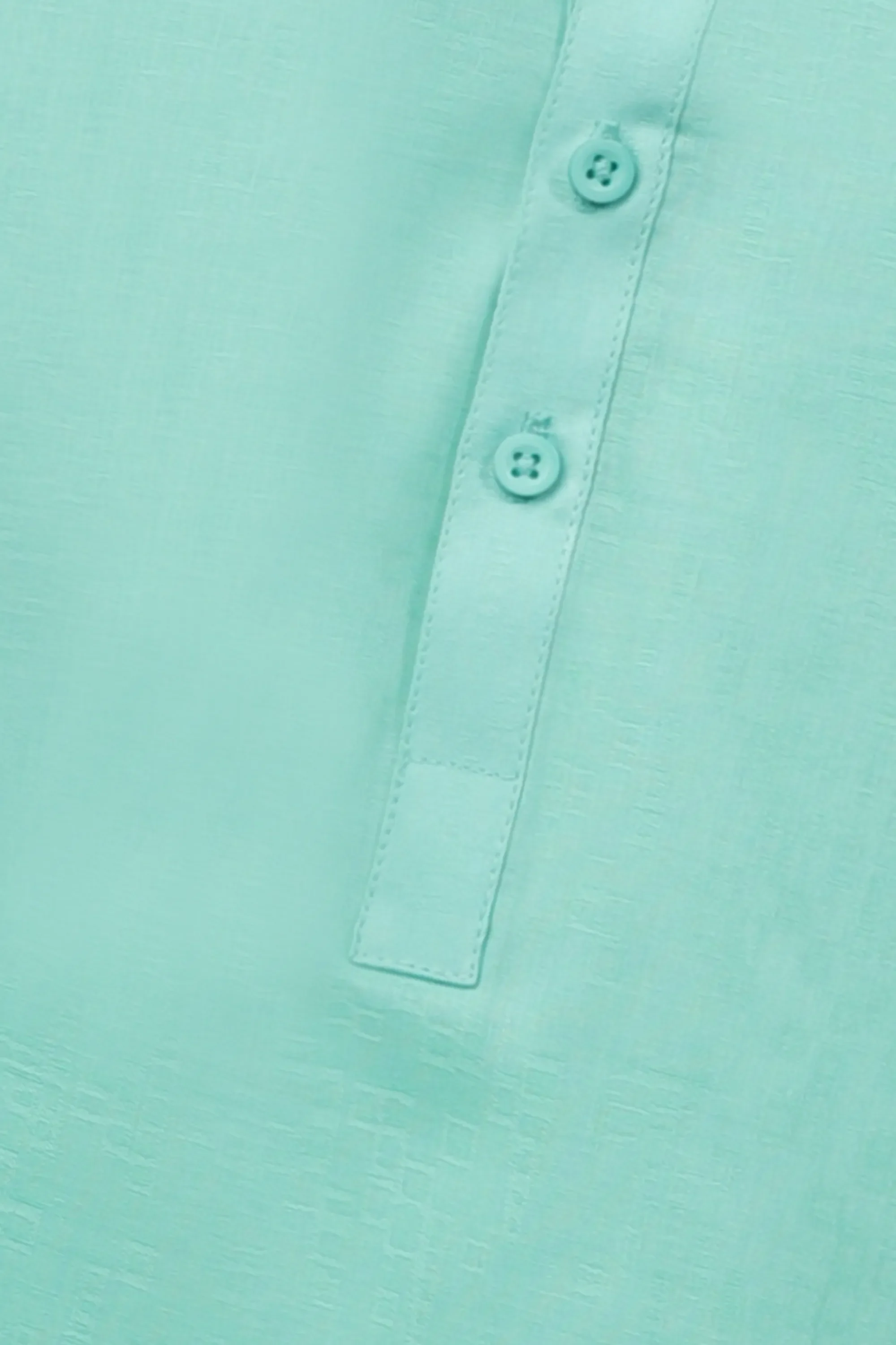 Boys Sea Green Cotton Jacquard Kurta - Image 2