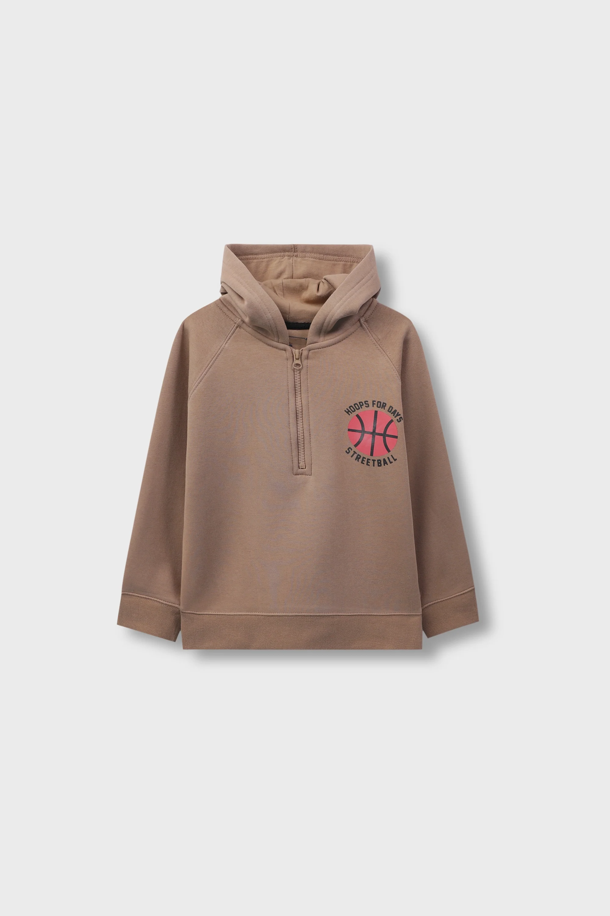 Boys Streetball Fleece Raglan Hoodie - Image 4