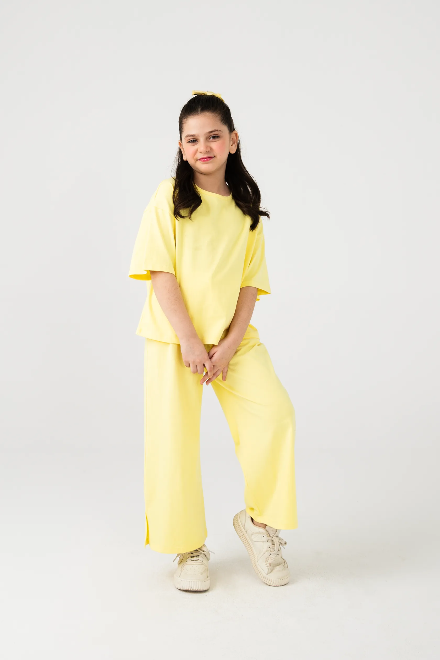 Solid Lemon Summer Co-ord Set - Image 2