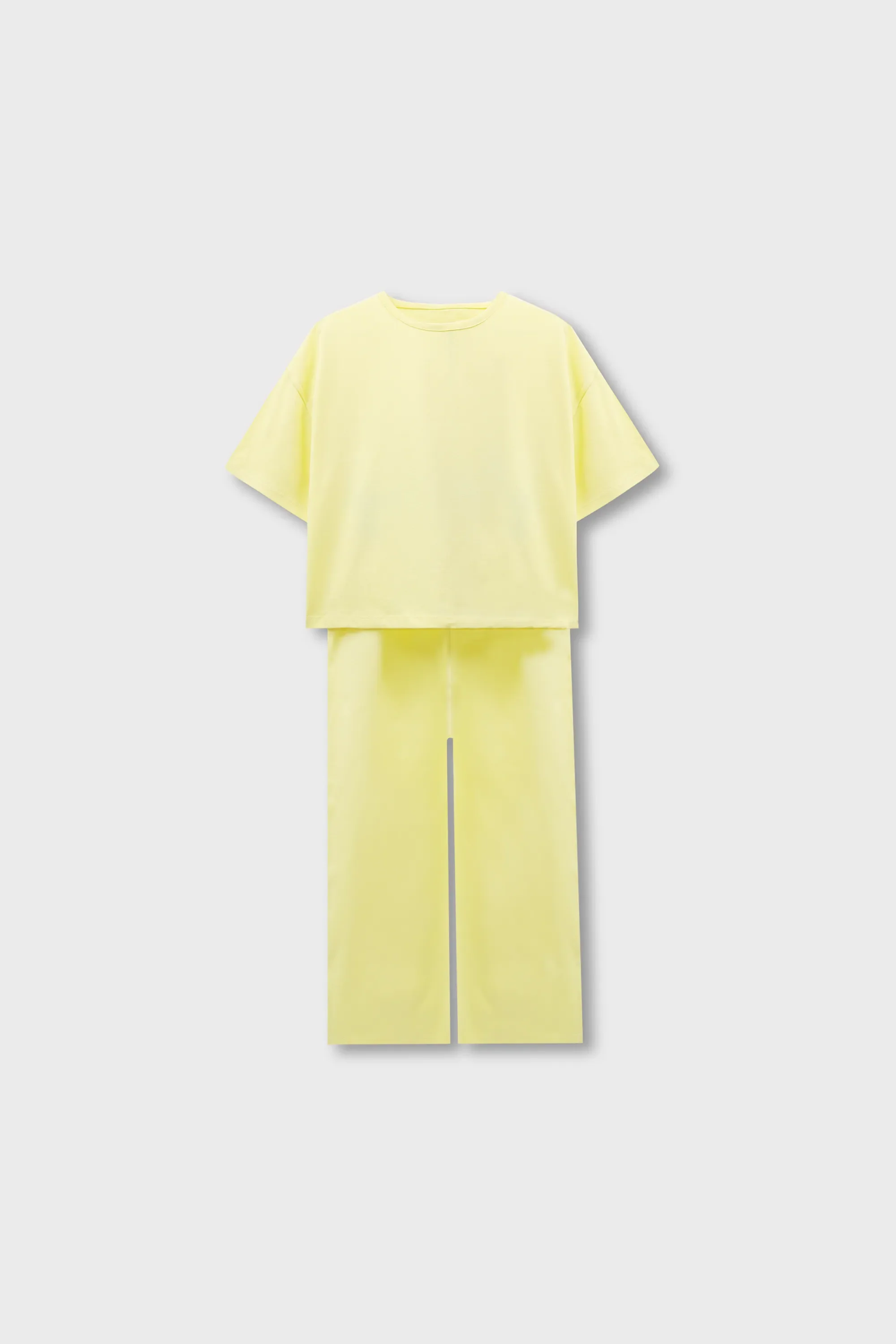 Solid Lemon Summer Co-ord Set - Image 4