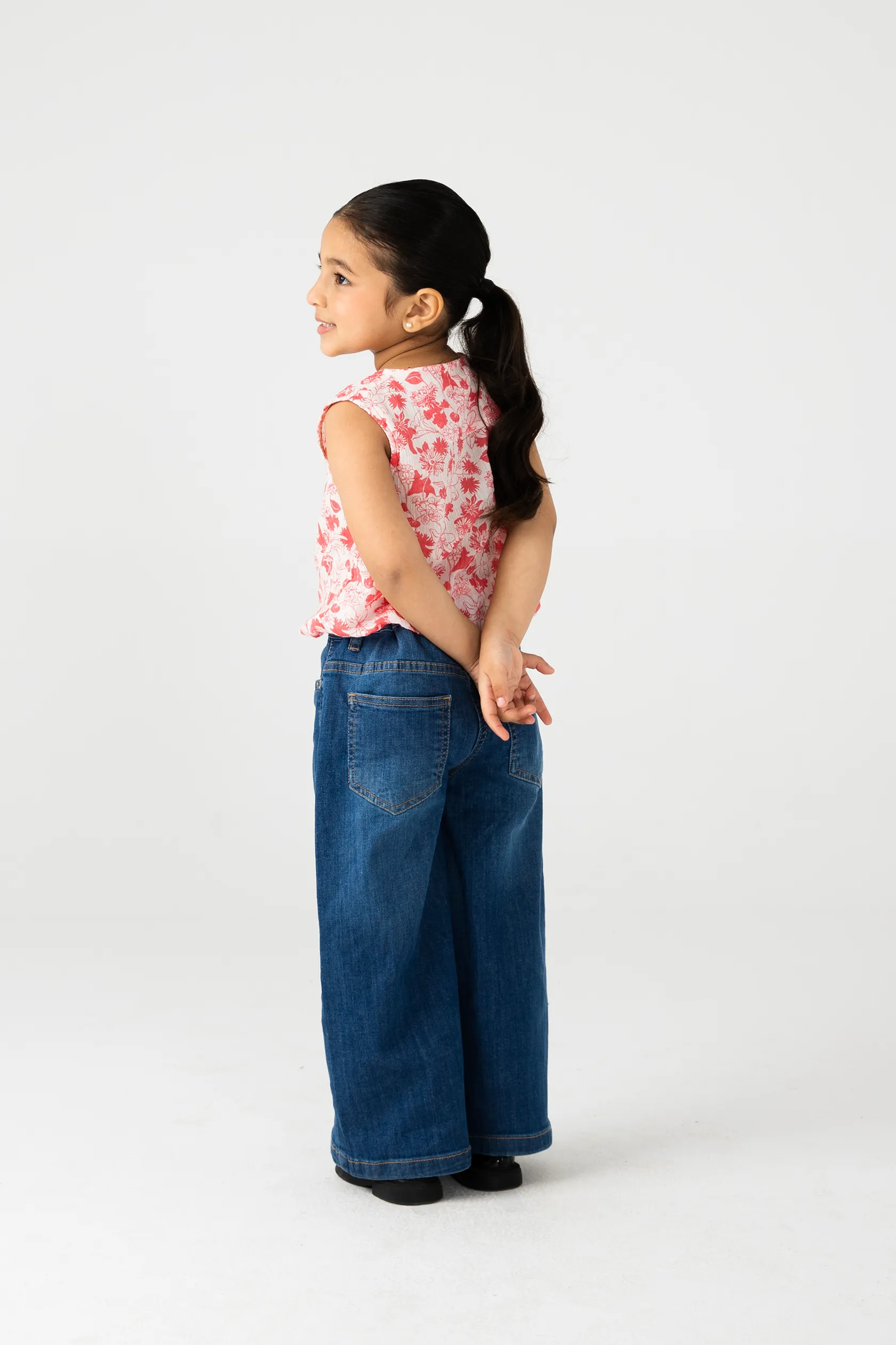 Red Floral Cotton Top - Image 2