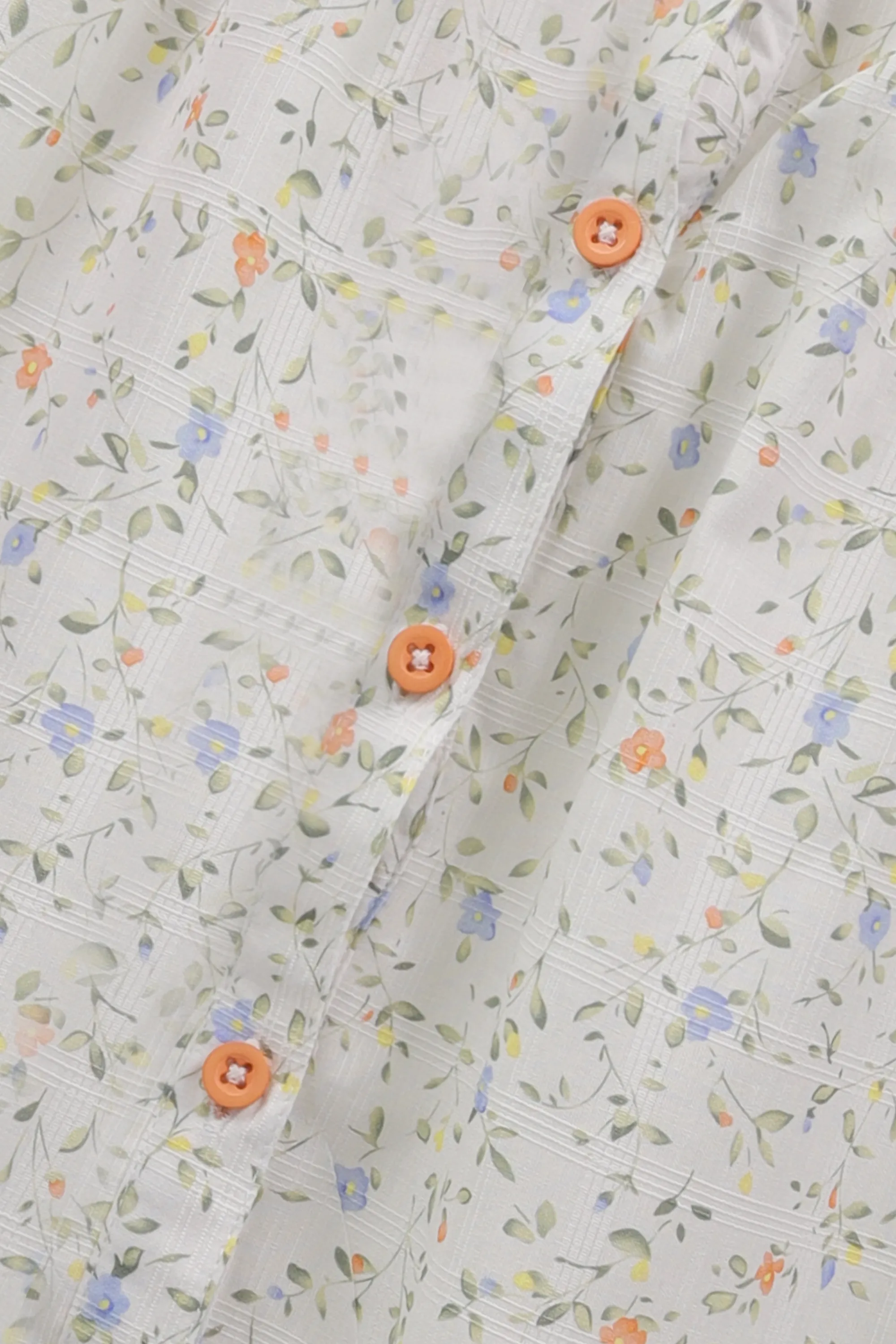 Garden Blossom White Cotton Dress - Image 2