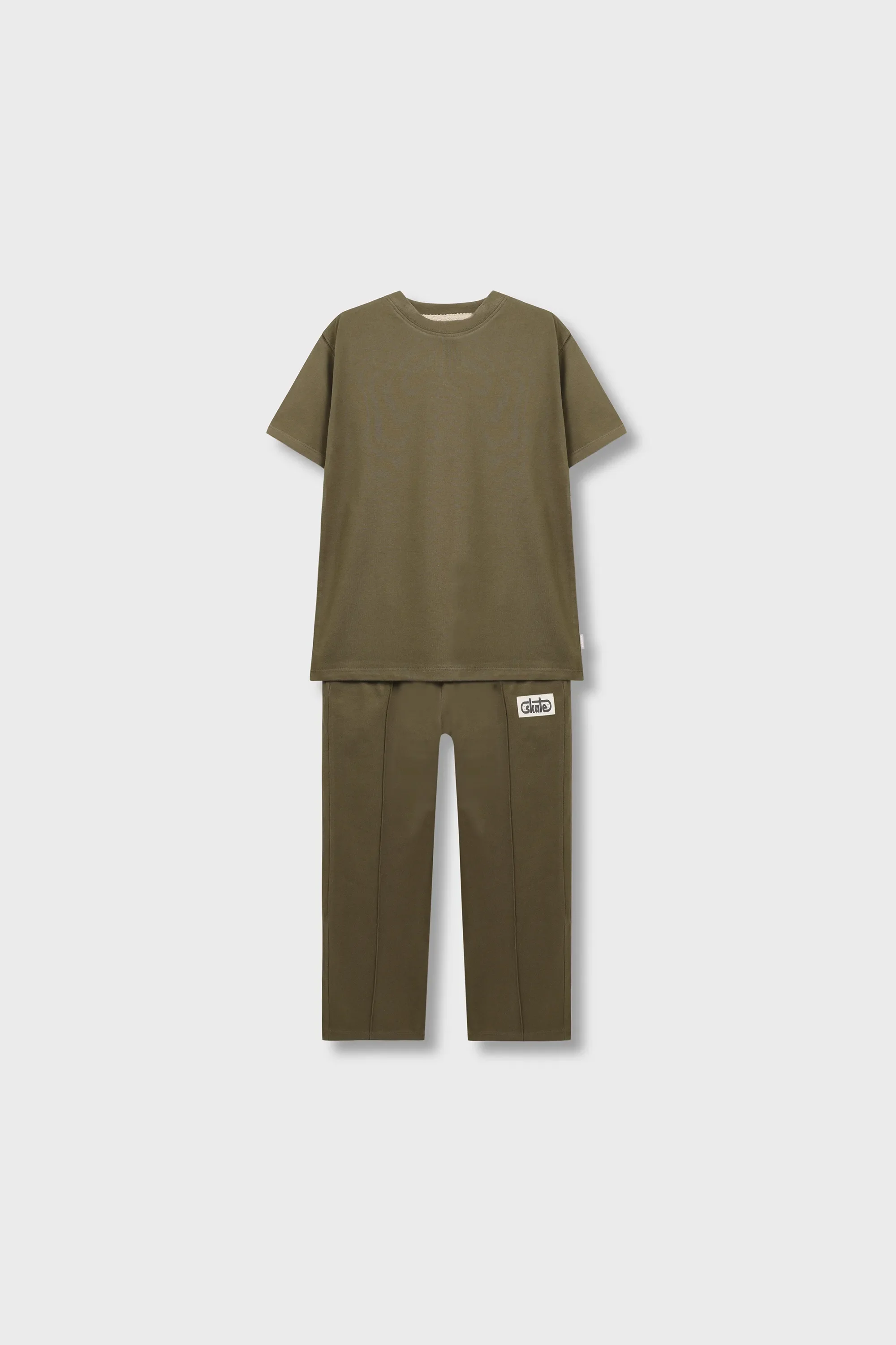 Boys Olive Jersey Co-Ord Set - Image 4