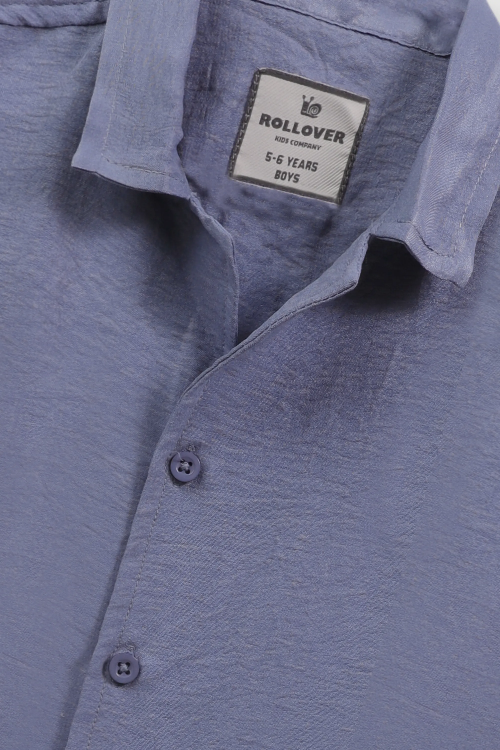 Relaxed Fit Cotton Grey Shirt - Image 2