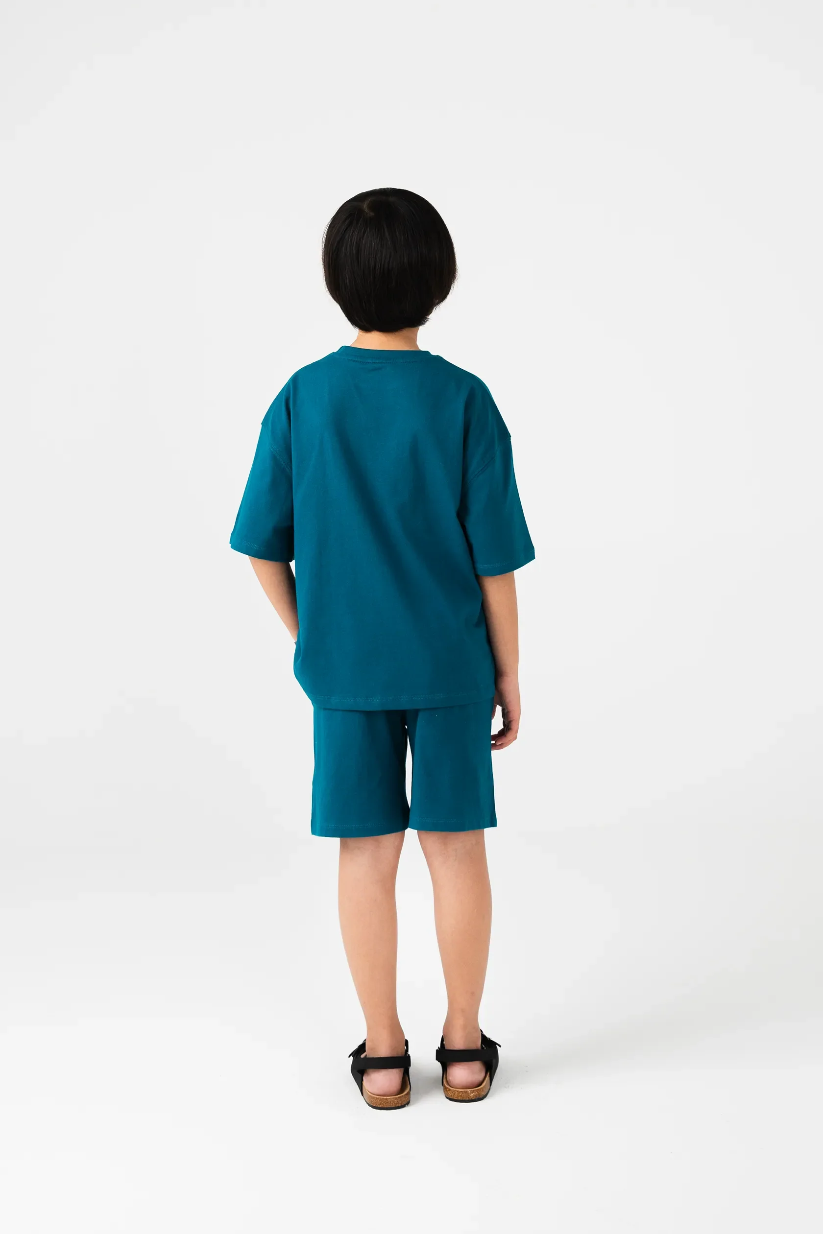 Boys Teal Fun Jersey Co-ord Set - Image 2
