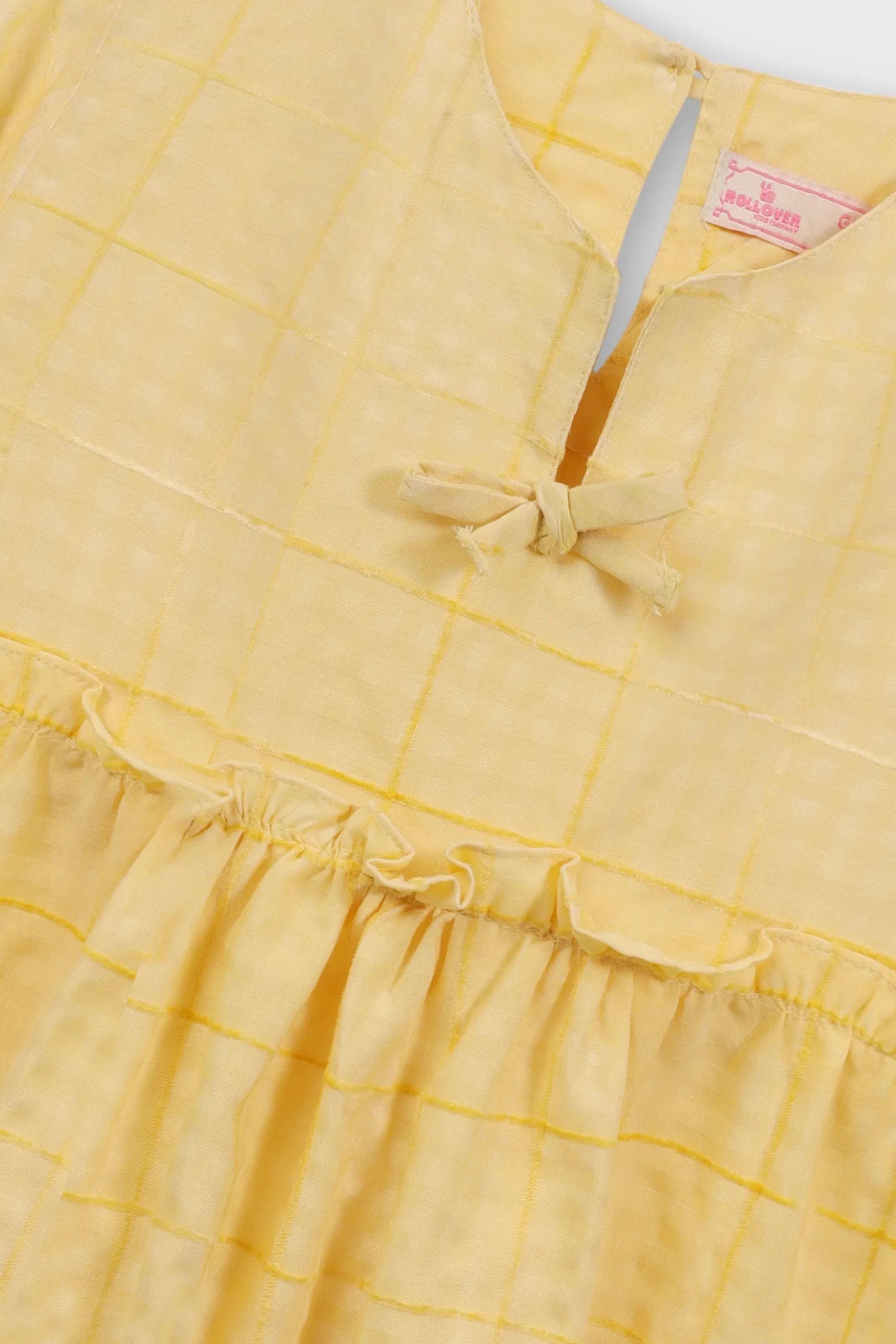 Yellow Gingham Cotton Top - Image 2