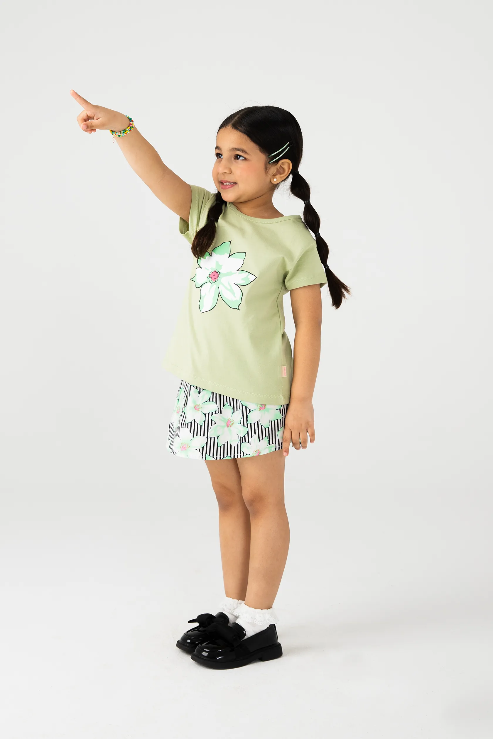 Pistachio Floral Co-ord Set - Image 2