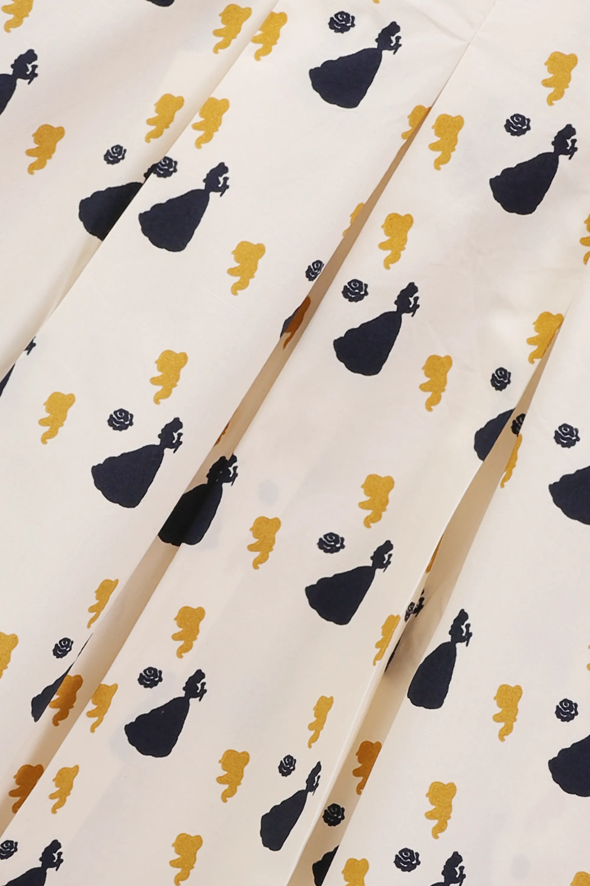 Printed Ivory Cotton Casual Dress - Image 5