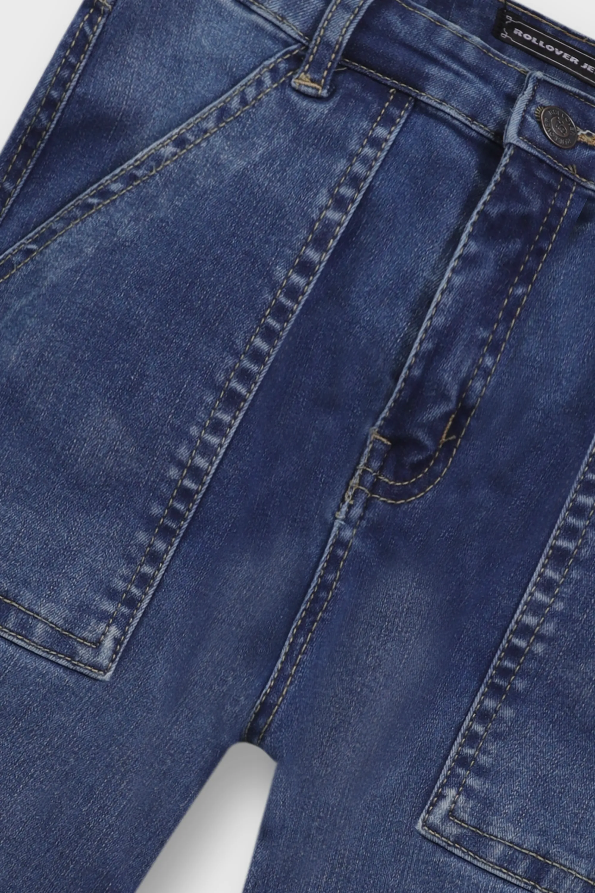 Boys Casual Cargo Denim Jeans - Image 2