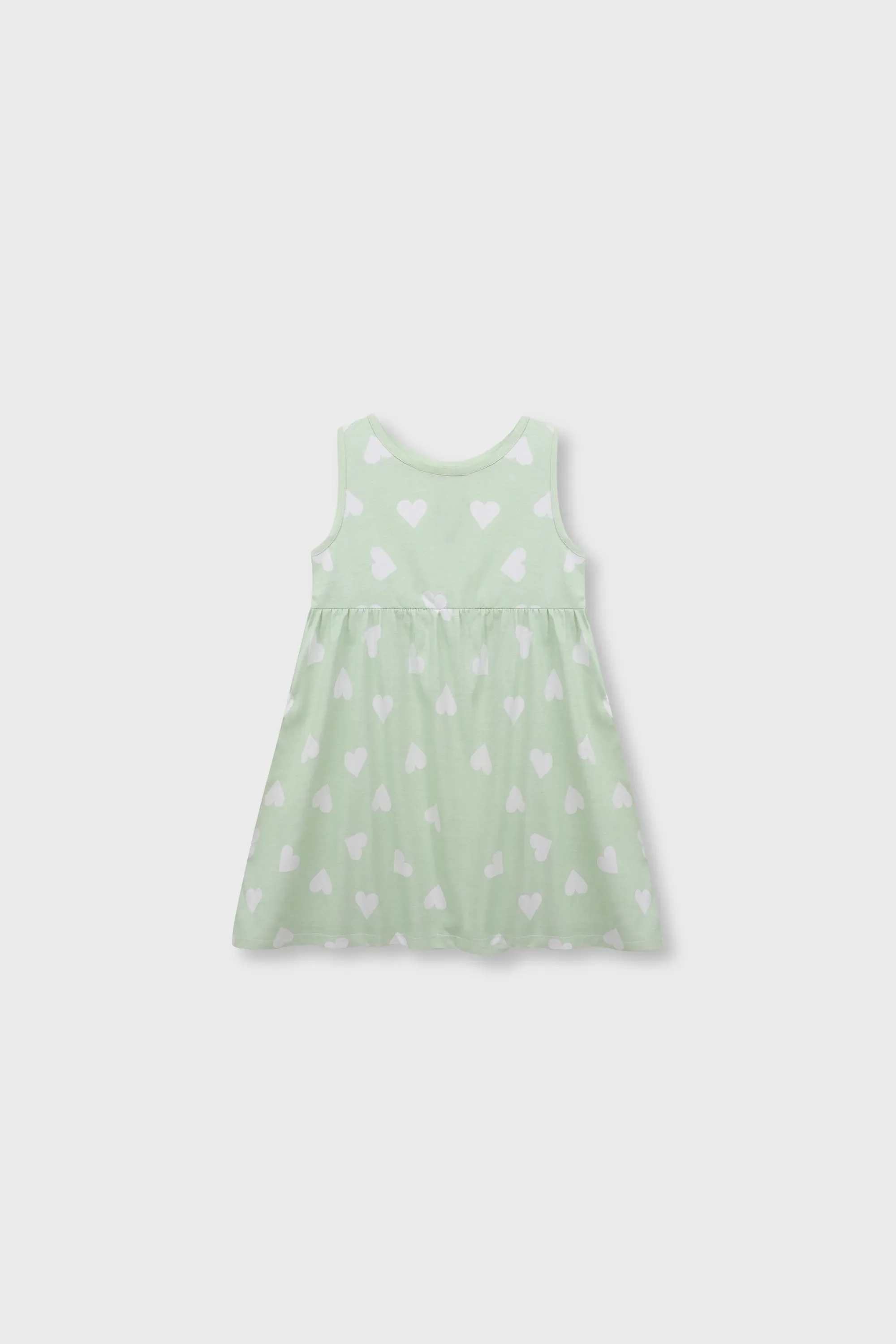 Pistachio Heart Jersey Frock - Image 4