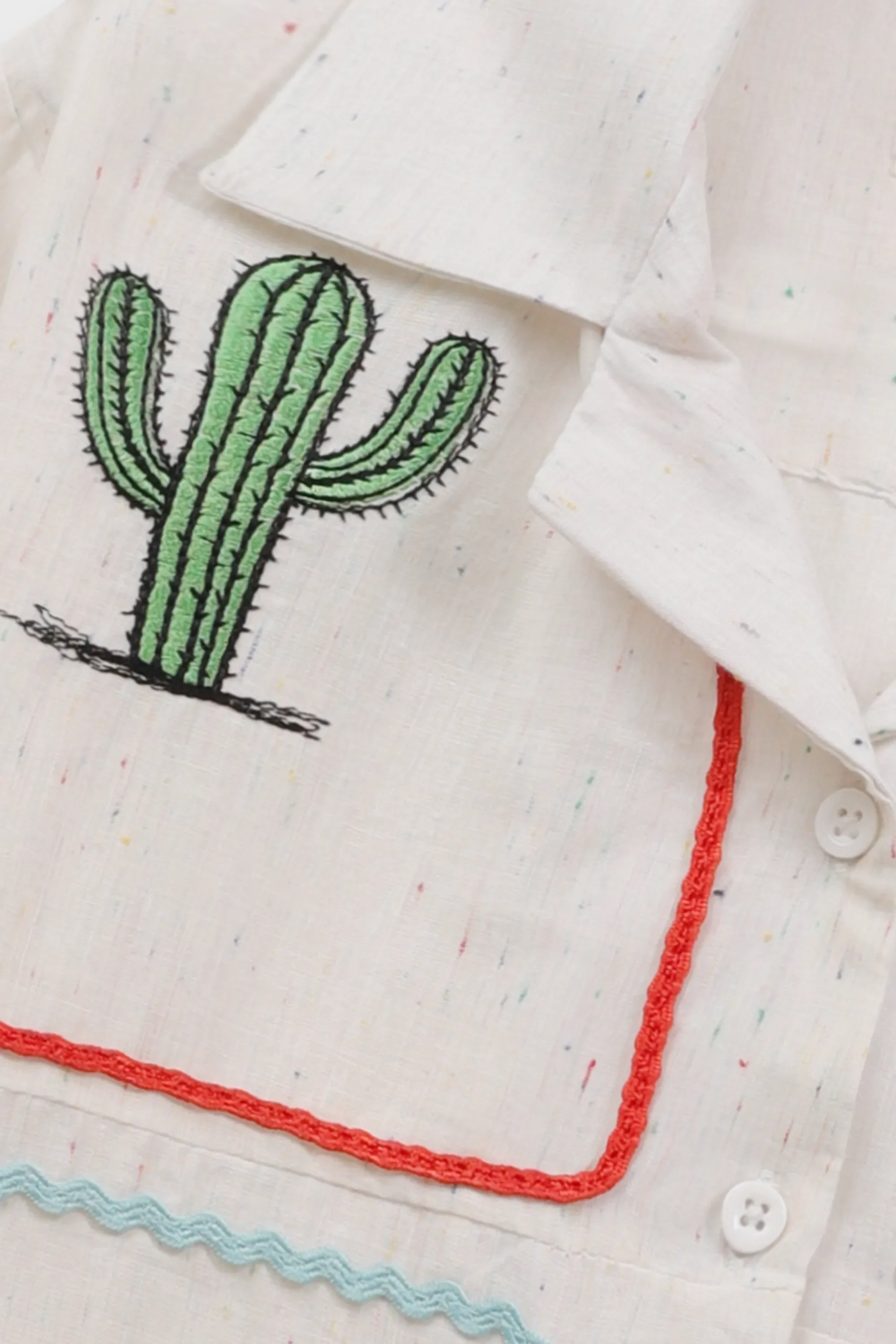 Funky Embroidered Cotton Top - Image 2