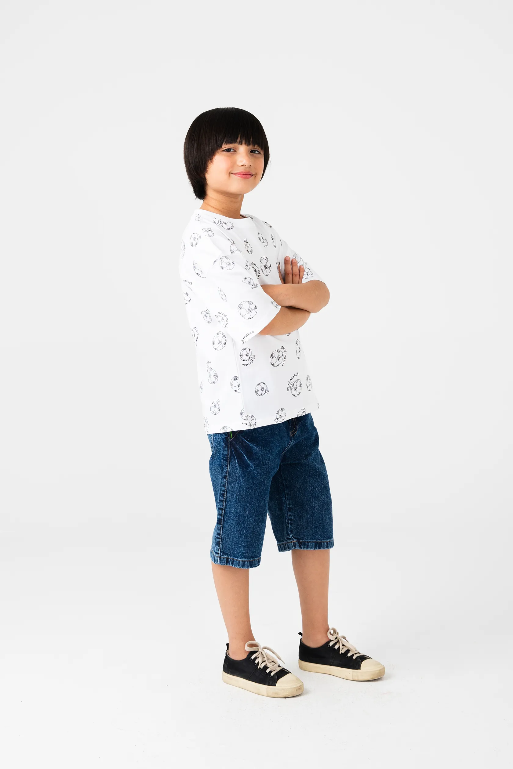 Boys Football Match Oversized Tee - Image 2