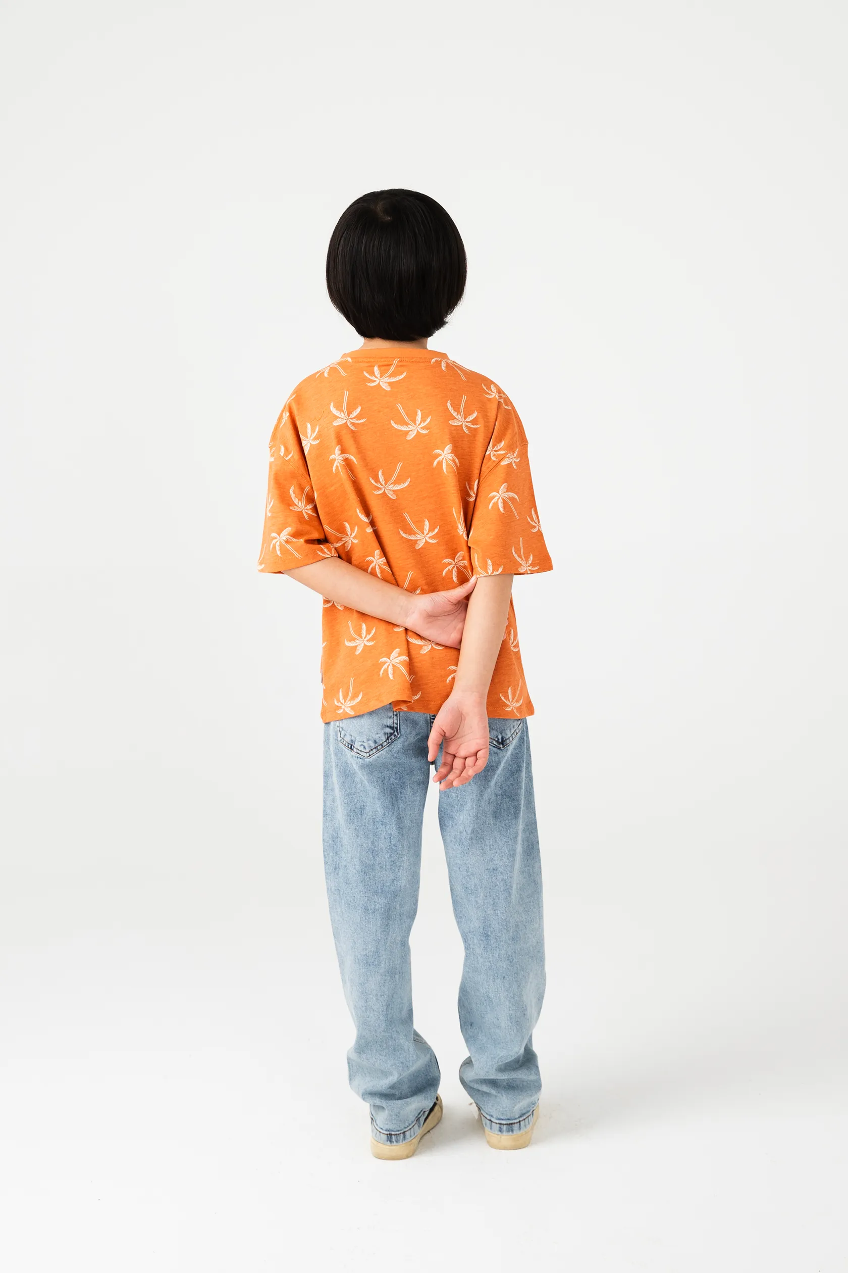Boys Rust Palm Relaxed Tee - Image 3