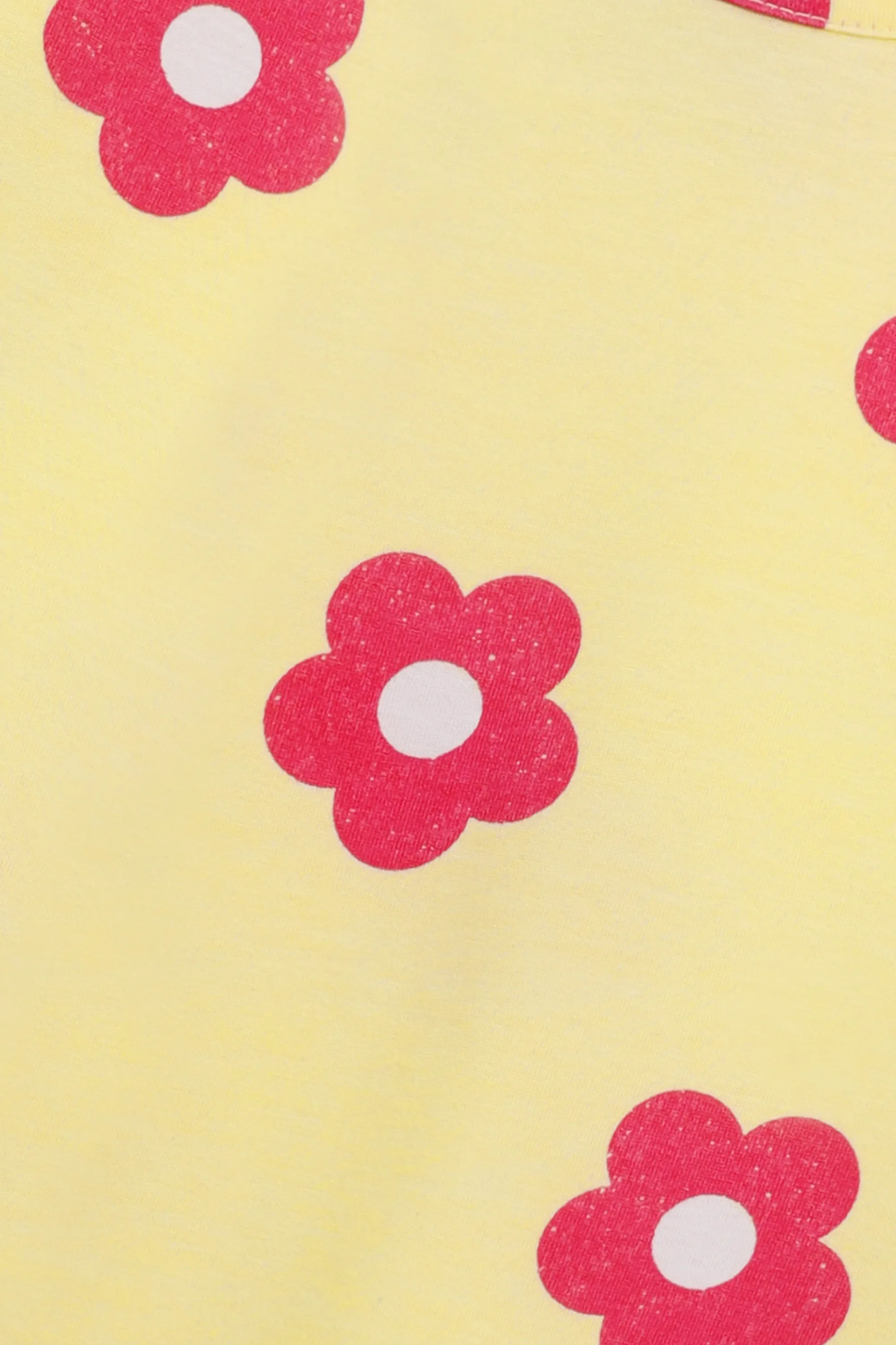 Girls Floral Printed Loose Fit Tee - Image 2