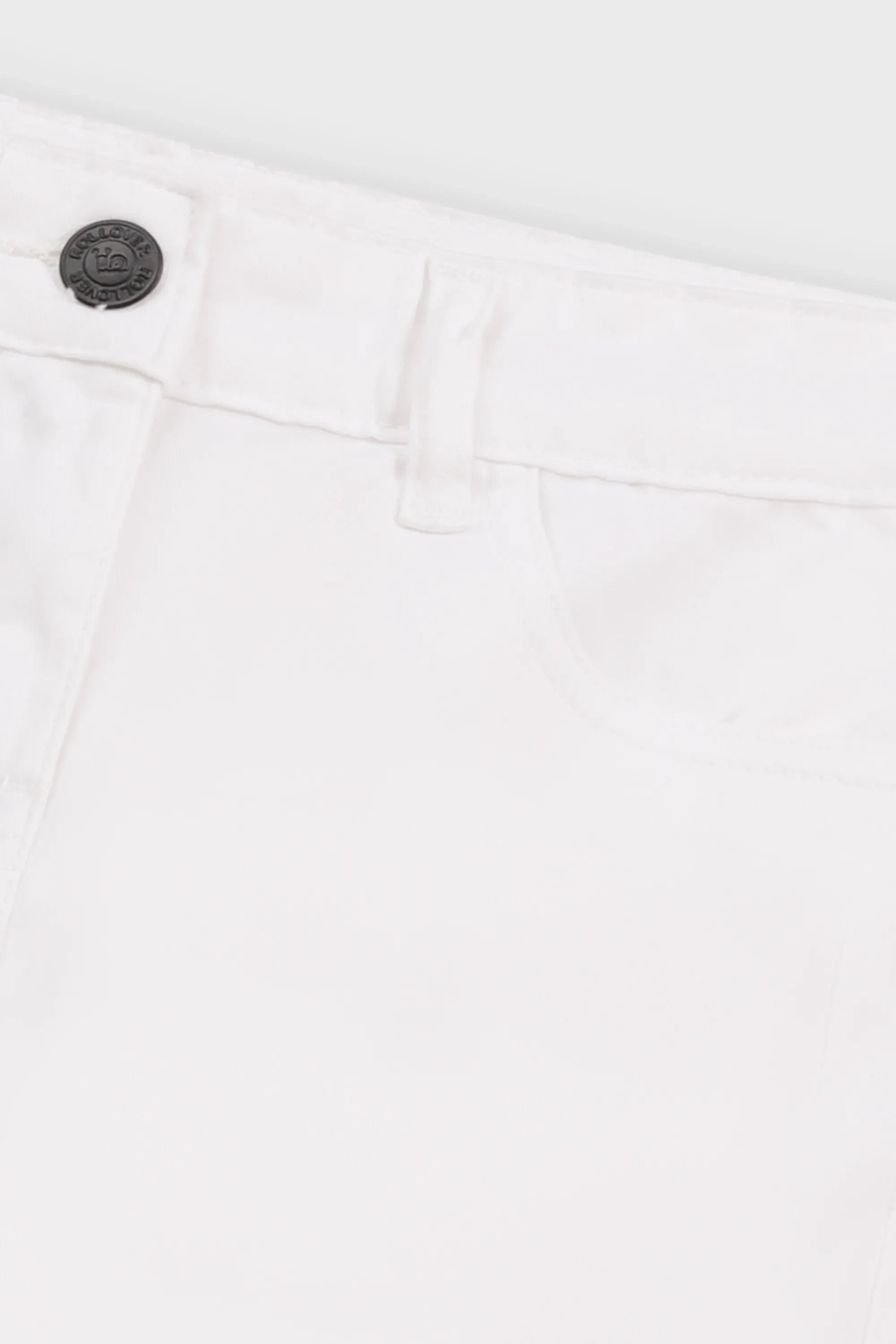 Girls White Twill Chic Wide Pants - Image 2