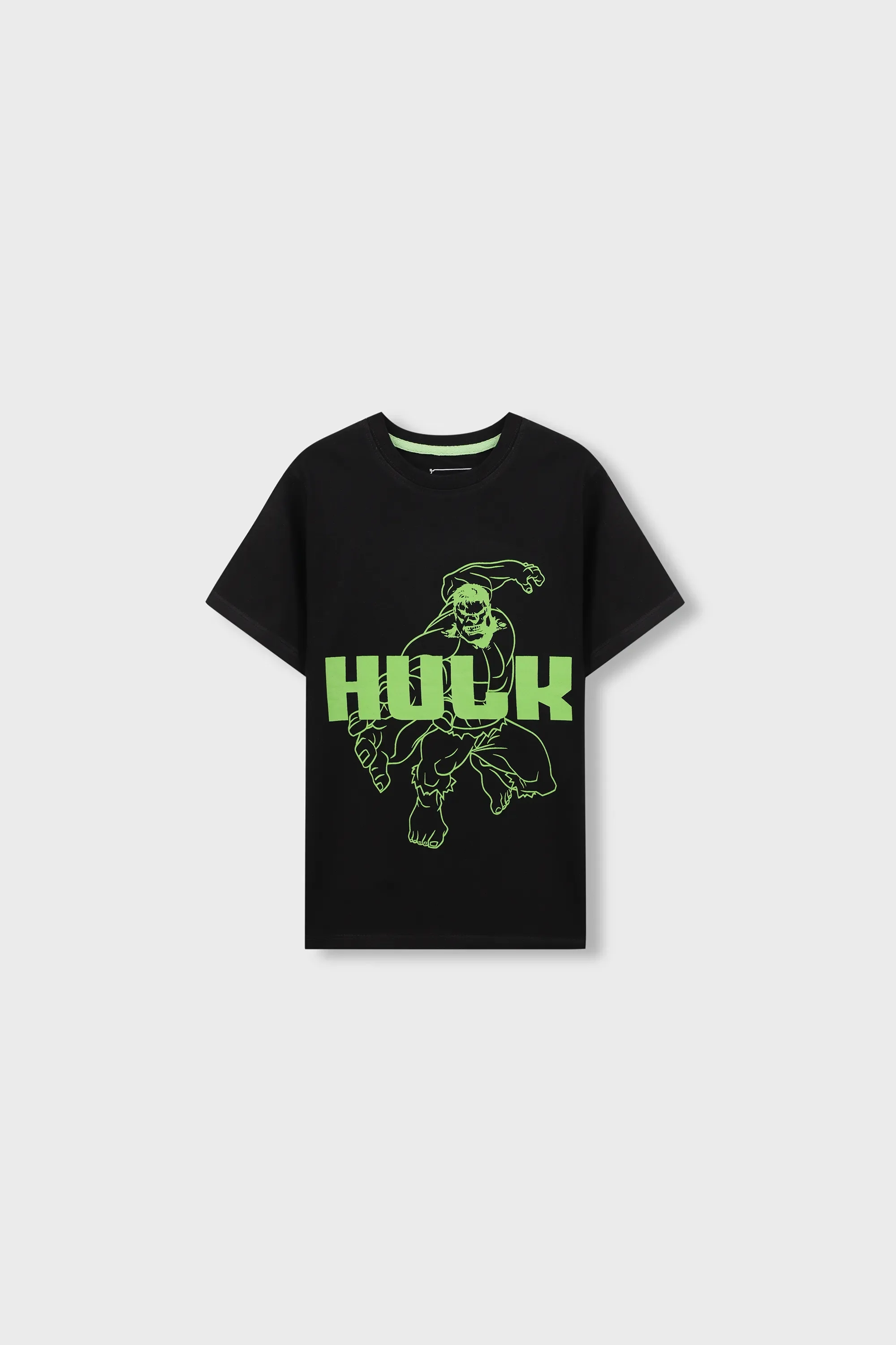 Boys Black Hulk Graphic Tee - Image 4