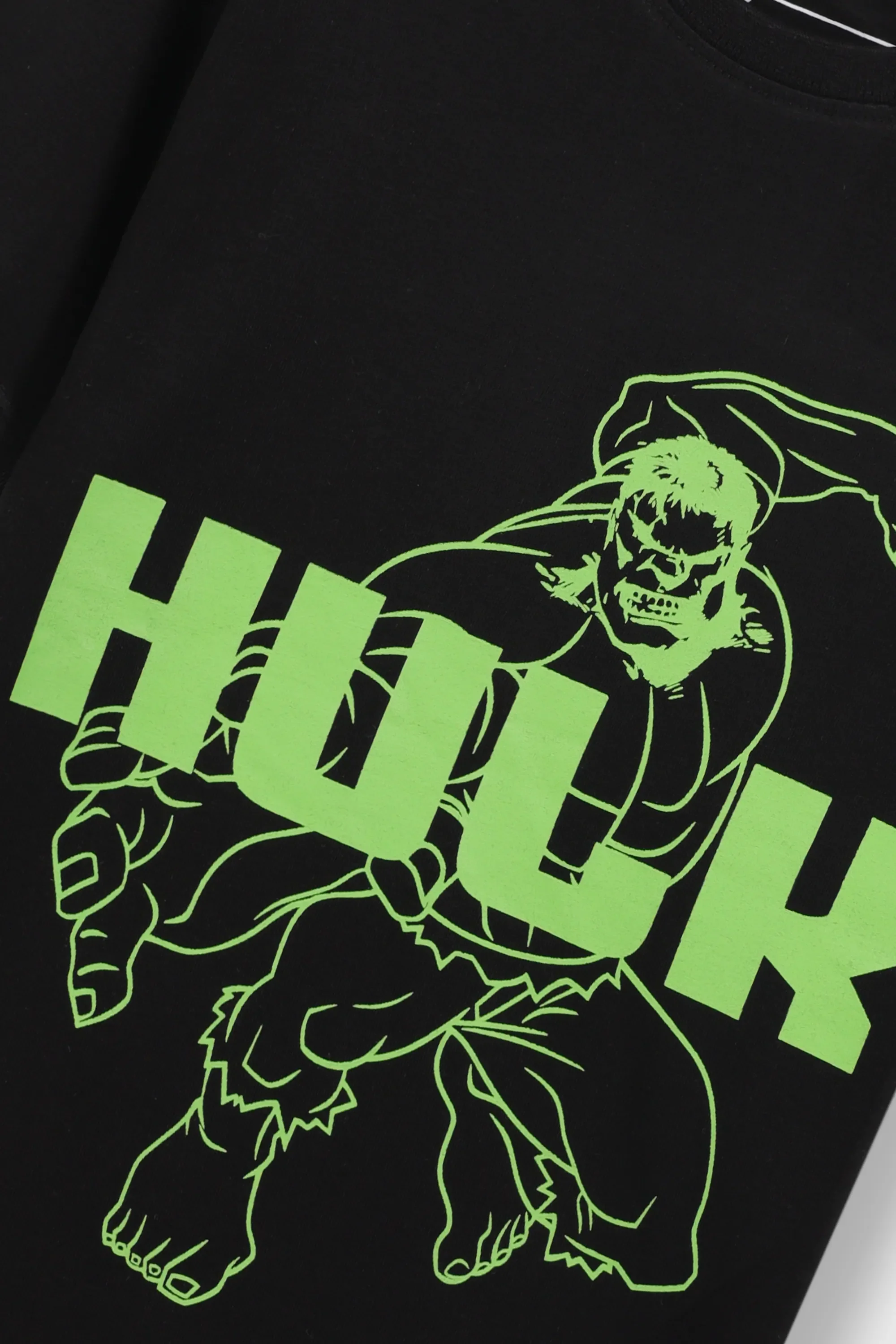 Boys Black Hulk Graphic Tee - Image 5