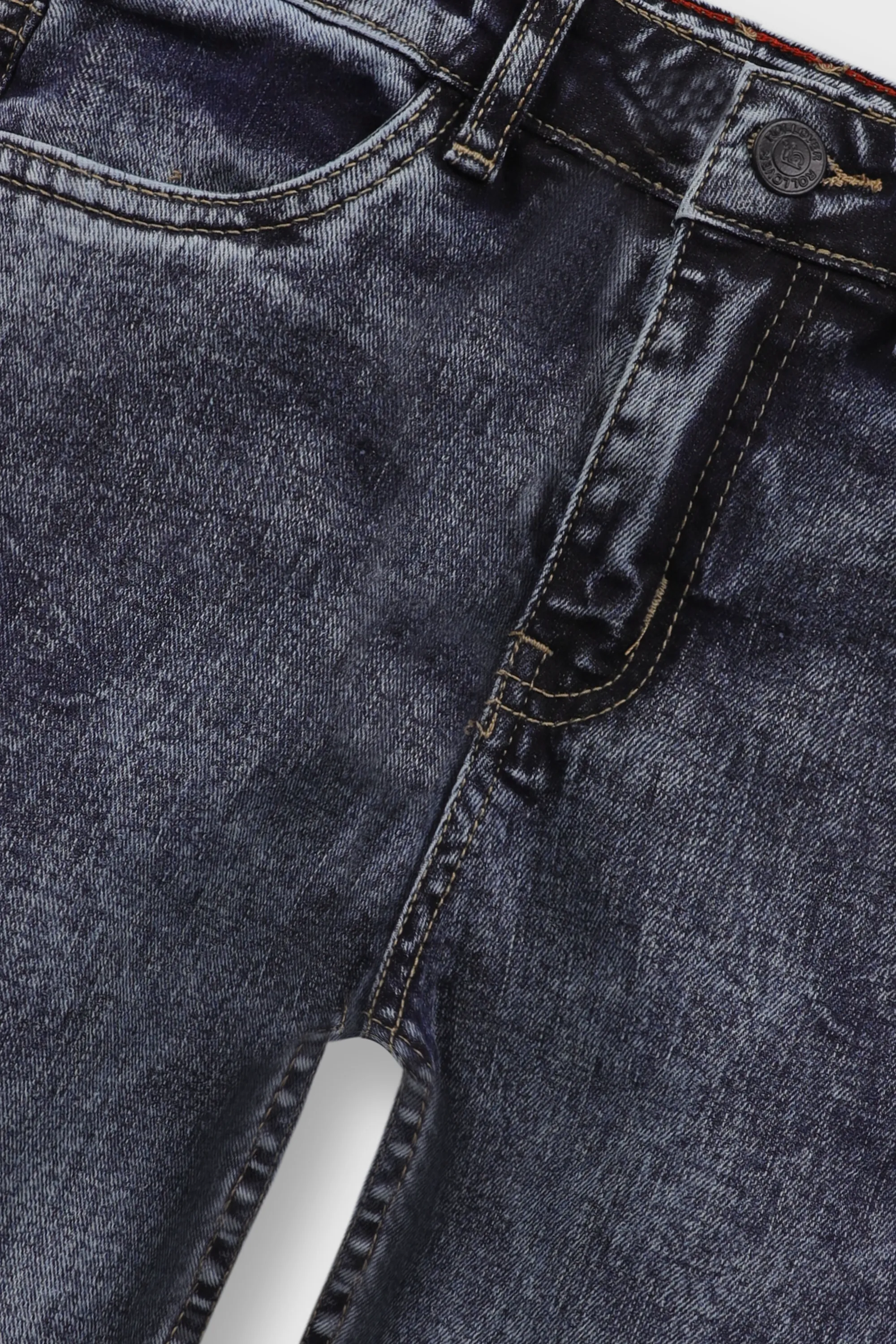 Boys Blue Denim Knee-Length Shorts - Image 2