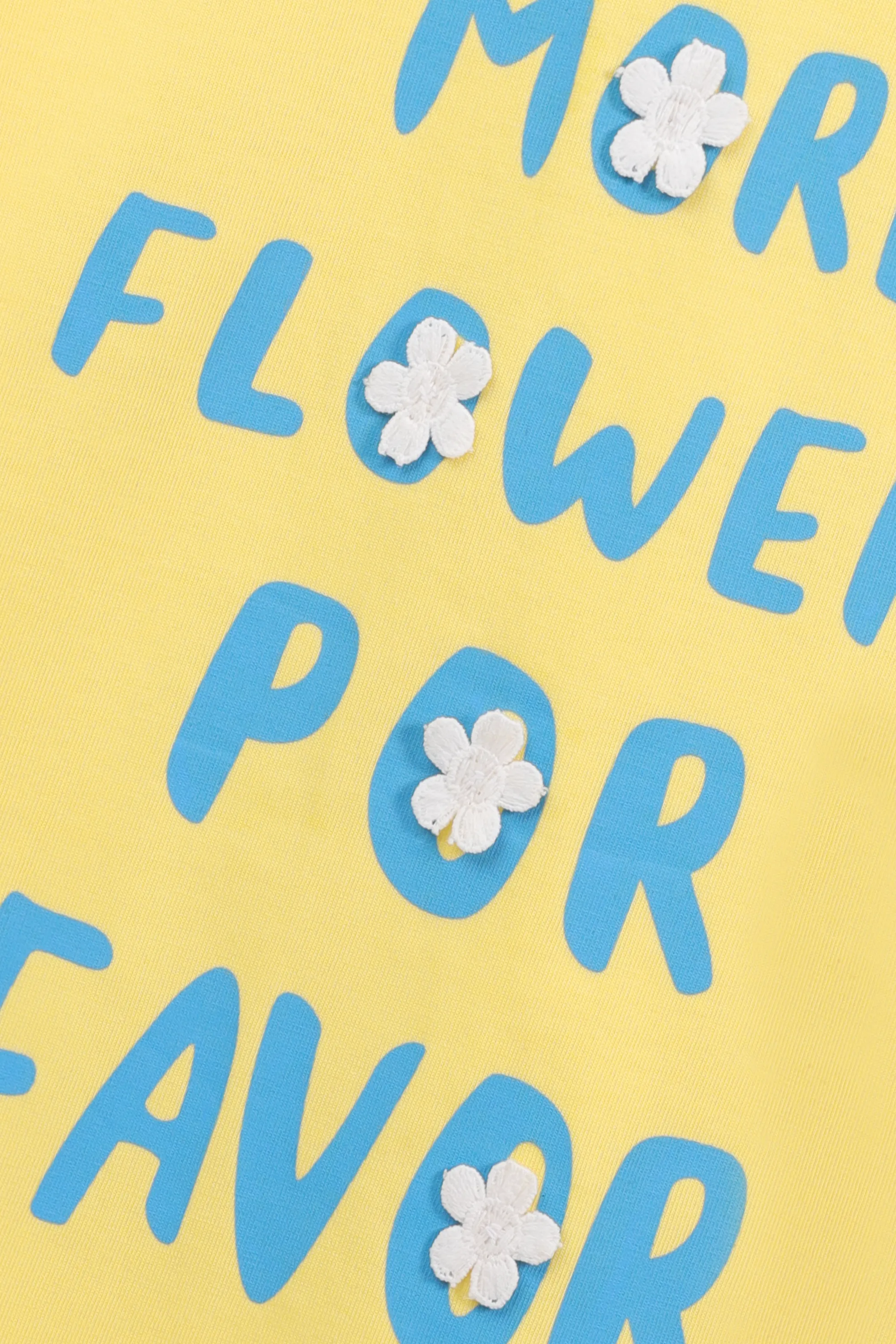 Girls Flower Blooming Cropped T-Shirt - Image 2