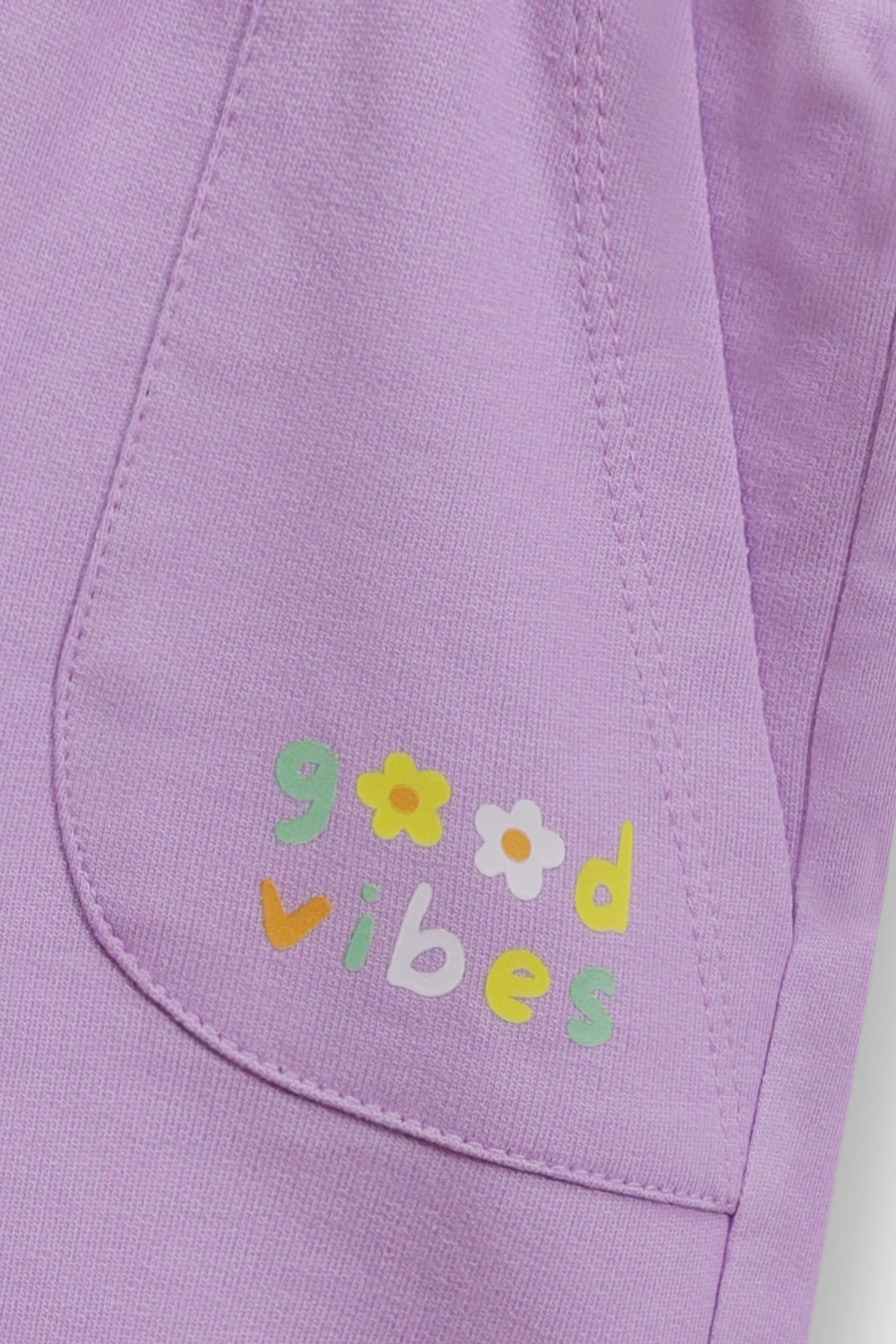 Lilac Vibe Check Shorts - Image 2