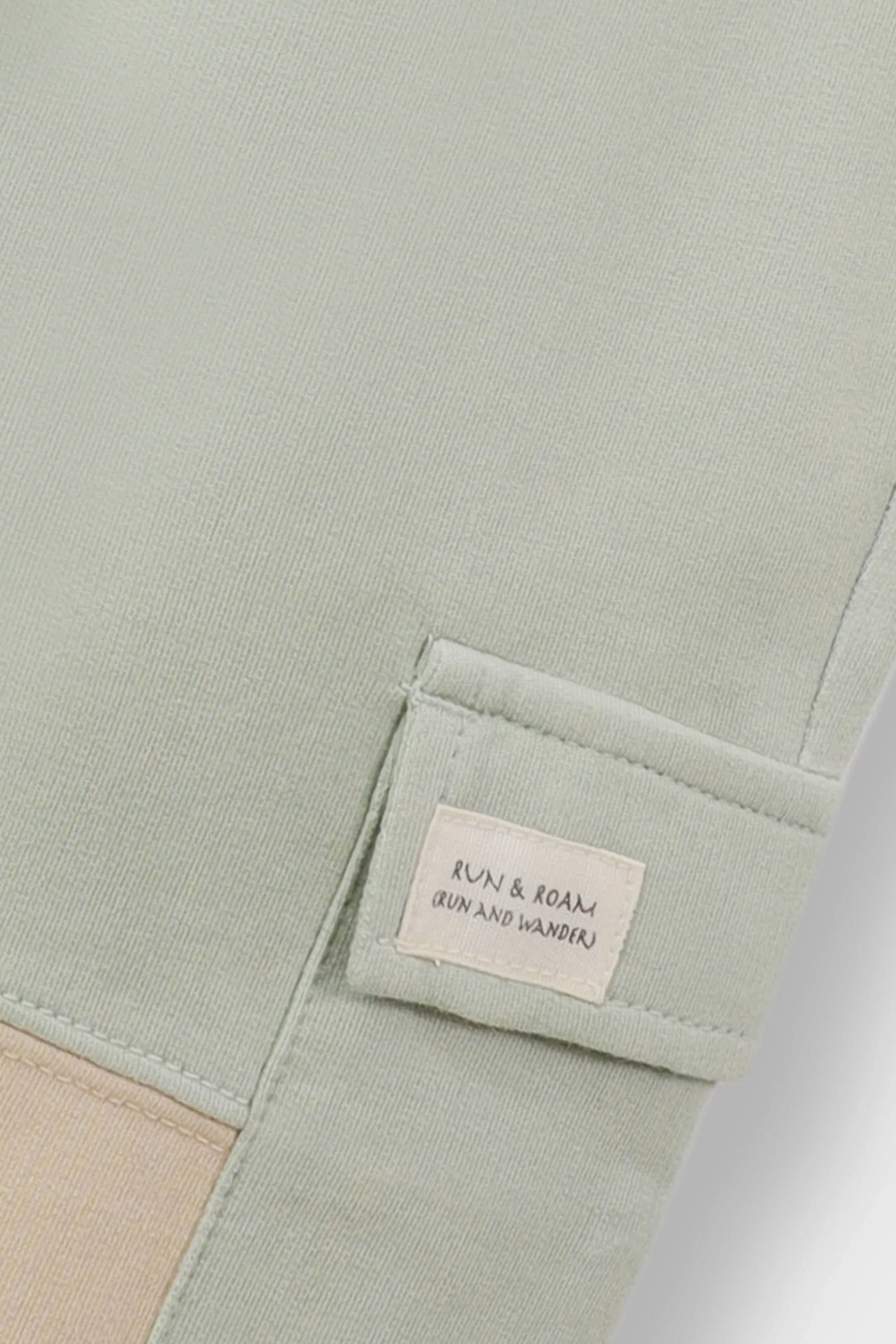 Boys Sage Green Cargo Patch Trousers - Image 2