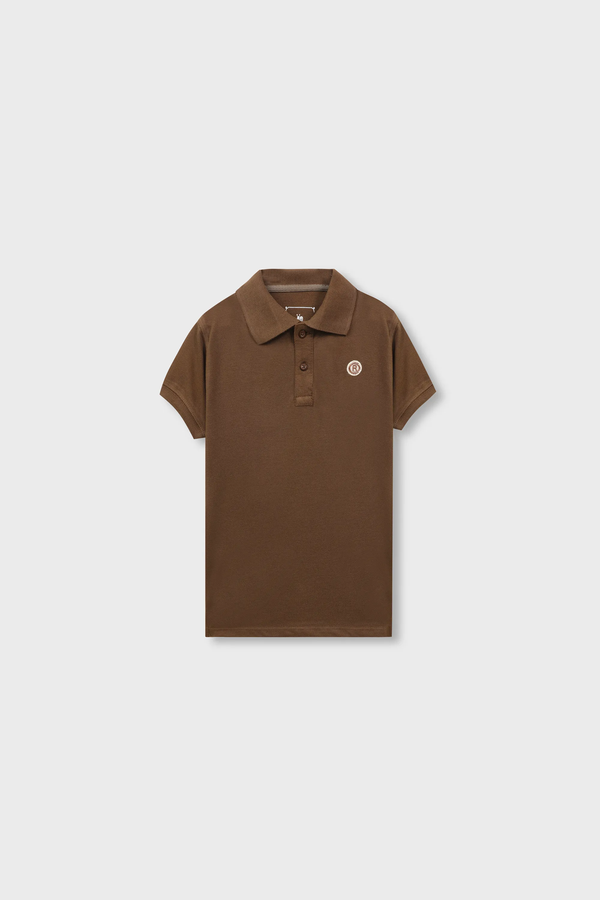Boys Classic Brown Pique Polo