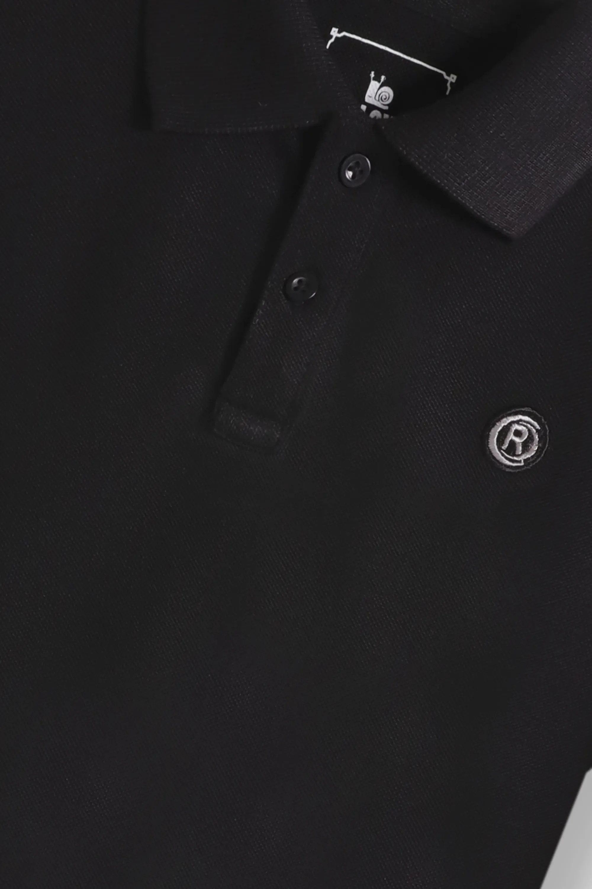 Boys Black Signature Polo Shirt - Image 2