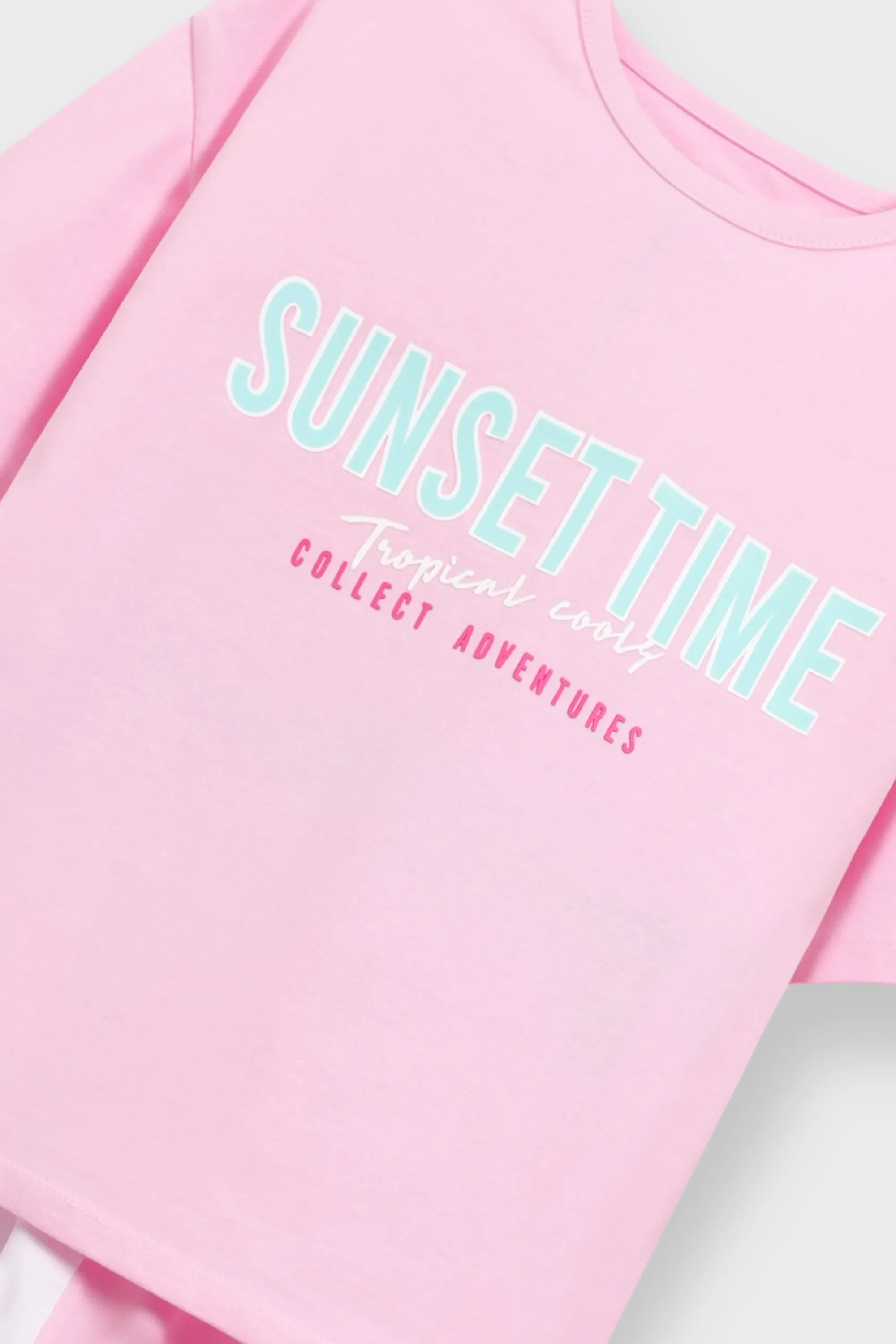 Pink Sunset Time Jersey Co-Ord Set - Image 2