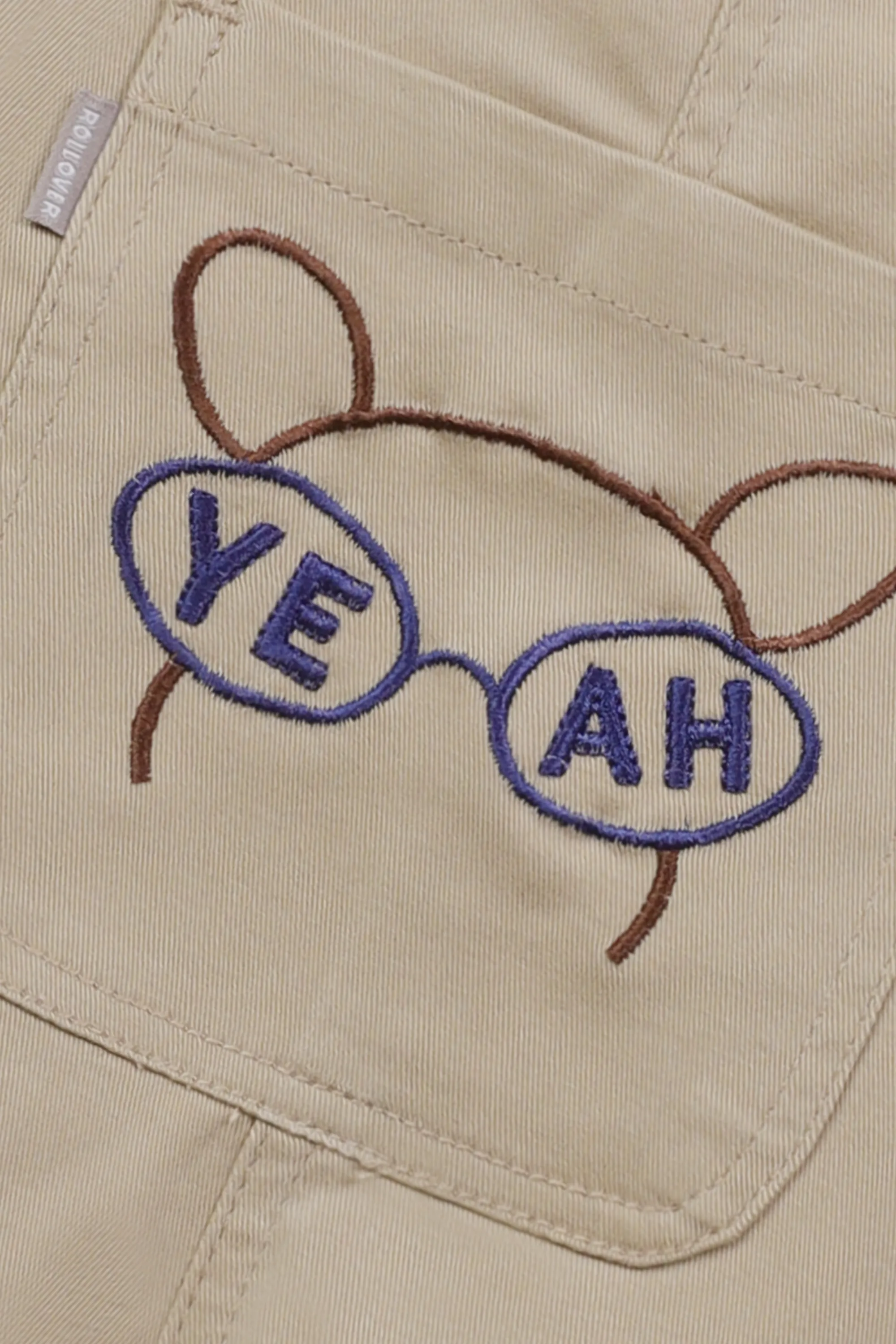Boys Playful Beige Dungaree Set - Image 2
